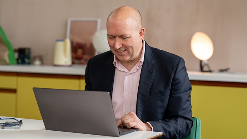 HMRC multifactor authentication for agents: What it means for your practice and how to prepare A man in an office exploring the Sage trust and security hub