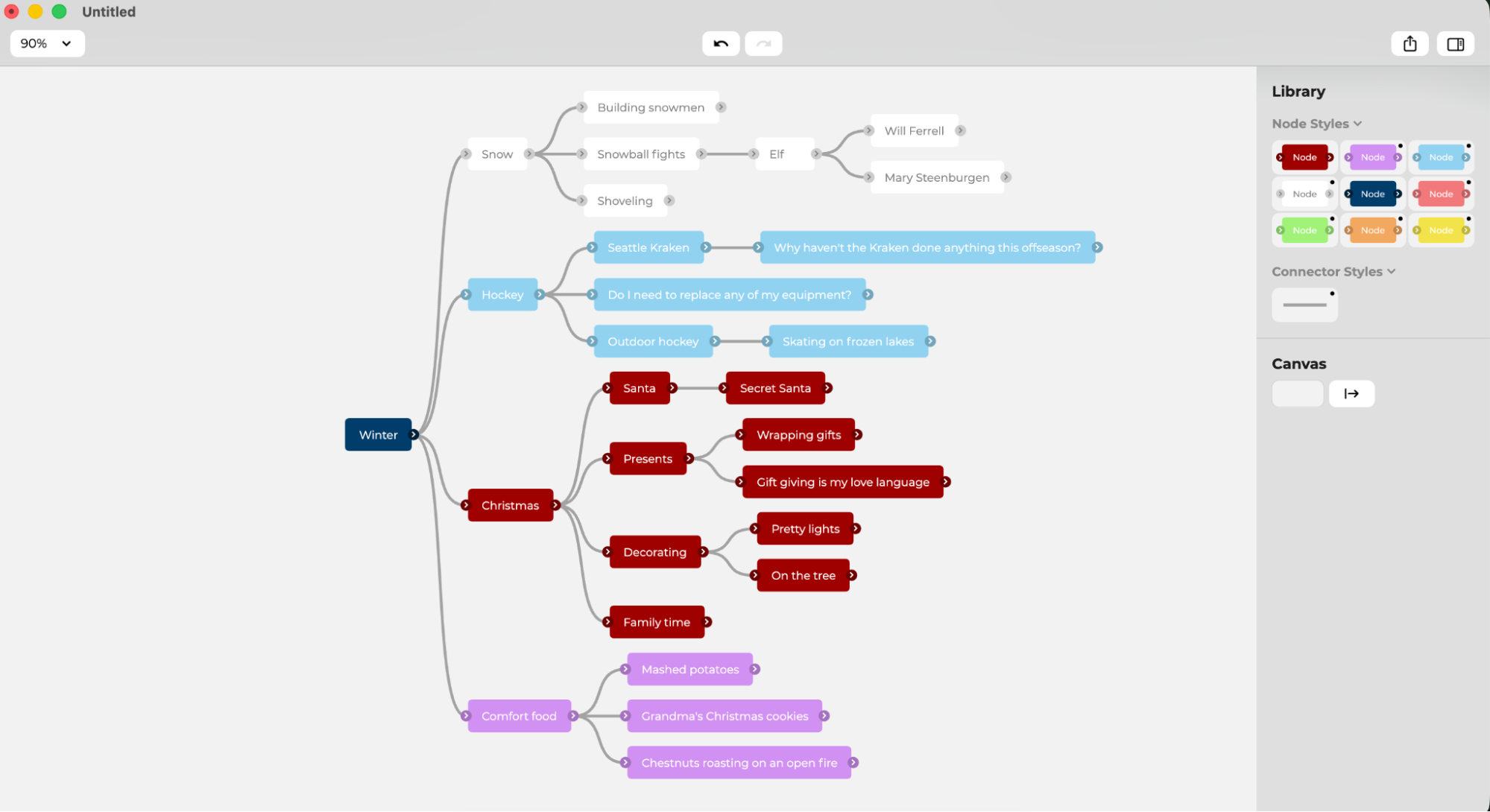 QuikFlow, our pick for the best mind mapping software for quickly building out organized mind maps